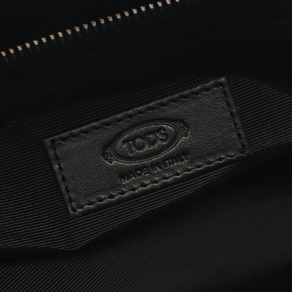 Used TOD'S 2WAY Business bag leather Black Used mens