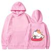 Cute Cartoon Cat Hoodies New Print Fashion Sweatshirt Casual Unisex Autumn Winter Fleece Streetwear Tops Male Sudaderas