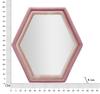 Wandspiegel Tony Mix Pink Samt Cm 75X4X80