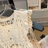 Women's White Short Crochet Knit Cardigan with Batwing Sleeves - Summer 2026 Fashion.