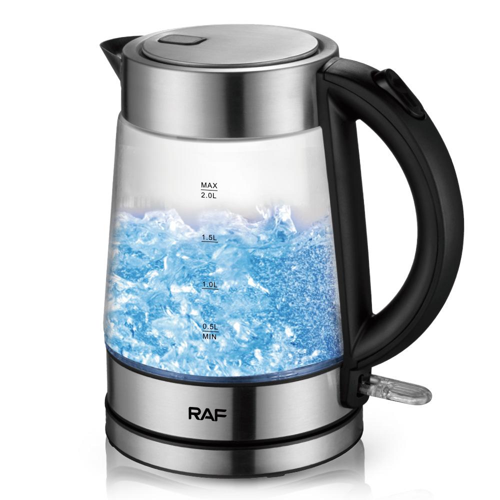 Стеклянный электрочайник с сенсорным экраном Производитель Стеклянный чайник Оптовая продажа Индикатор изменения цвета Стеклянный горячий чайник