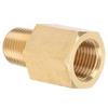 Car 18 NPT To 18 BSPT Oil Pressure Temp Gauge Adapter Fitting Sender Brass Universal