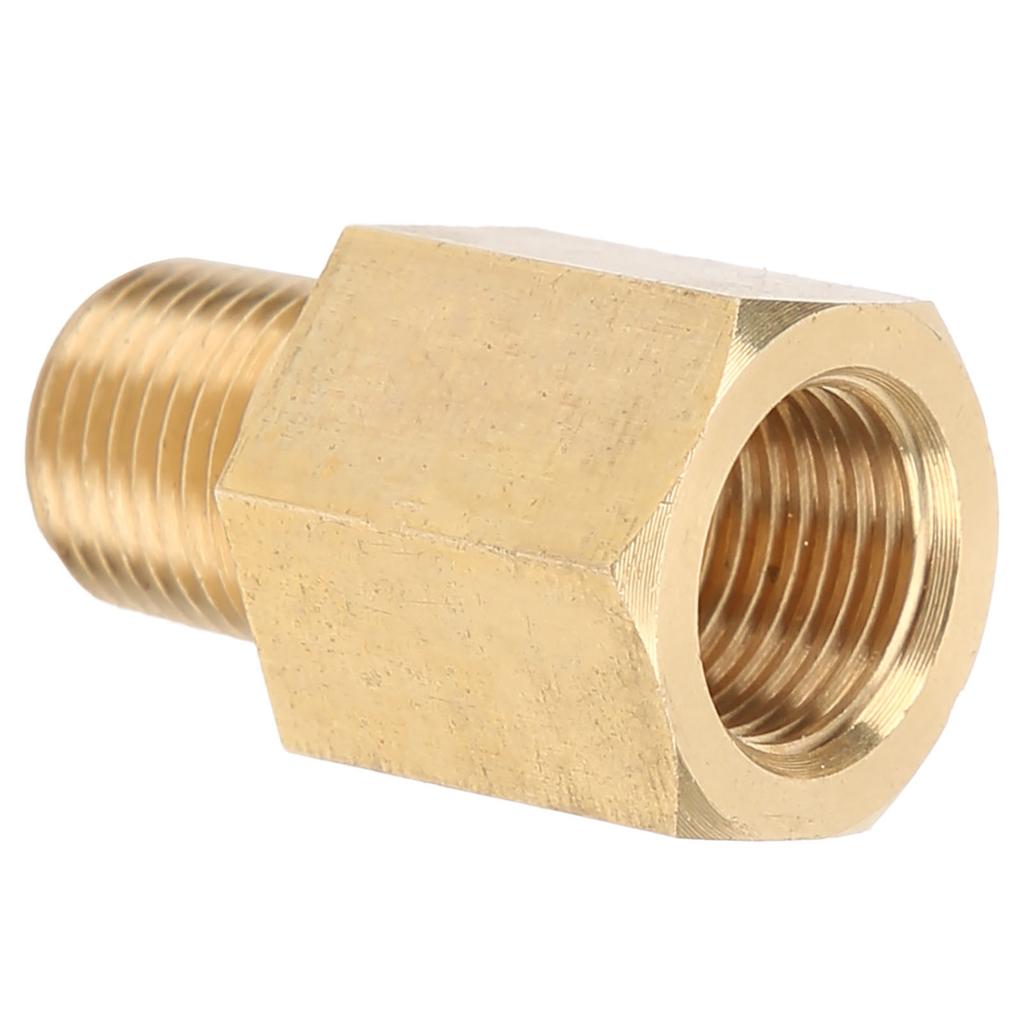 Car 18 NPT To 18 BSPT Oil Pressure Temp Gauge Adapter Fitting Sender Brass Universal
