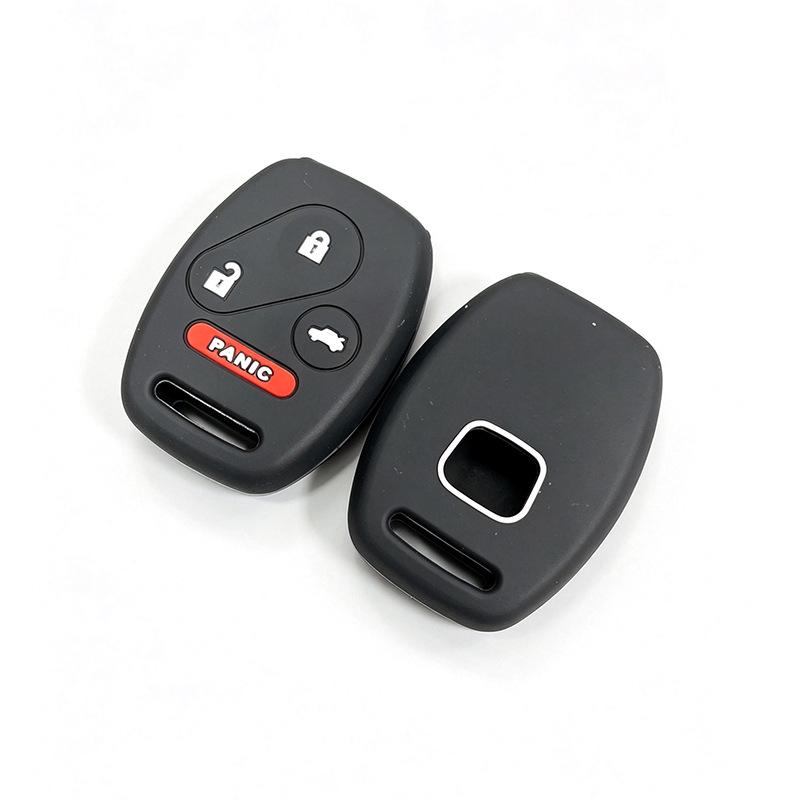 Compatible Honda CR-V Key Fob Soft Rubber Full Coverage 3/4 Button Remote Cover
