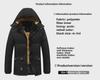 Men's Thick Plush Cotton Jacket, Large Size, Year-Round Warm Casual Coat