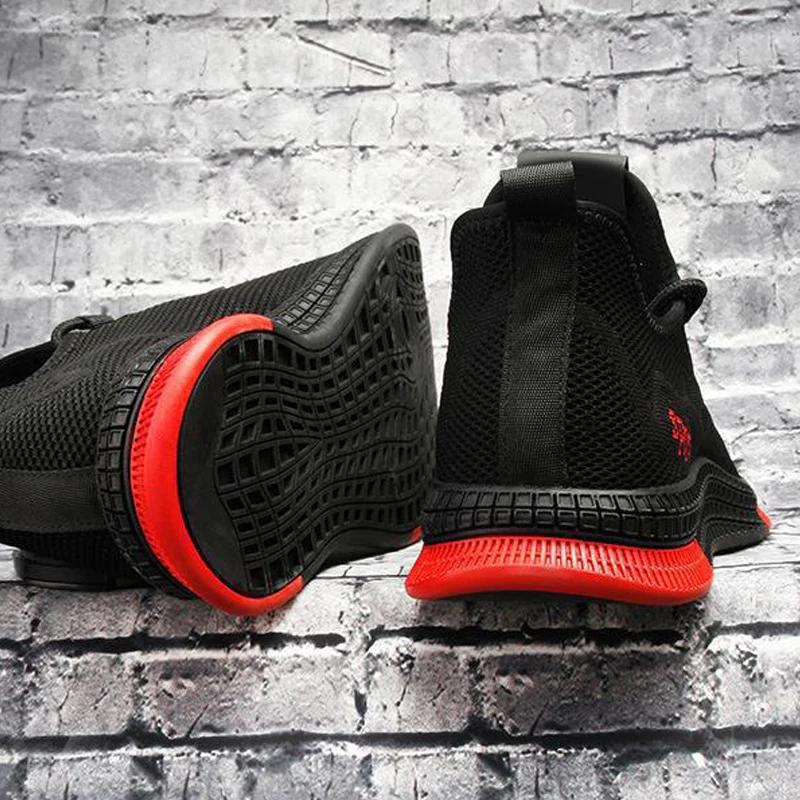 Mote Herre Sneakers Mesh Fritidssko Snøresko Herresko Lett Vulkansko Gåsko Zapatillas Hombre