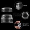 LINMANDA Clear Silicone Nail Stamper French Art Jelly Stamper for Nails French Nail Stamper Kit Manicure Nail Art Tools