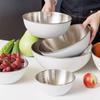 304 Stainless Steel Salad Mixing Bowl Sets Anti-scalding Large Capacity Kitchen Storage Bowls Solid Construction With Scale