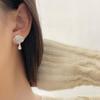 Star Tassel Gradient Blue & White Crystal Nebula Earrings