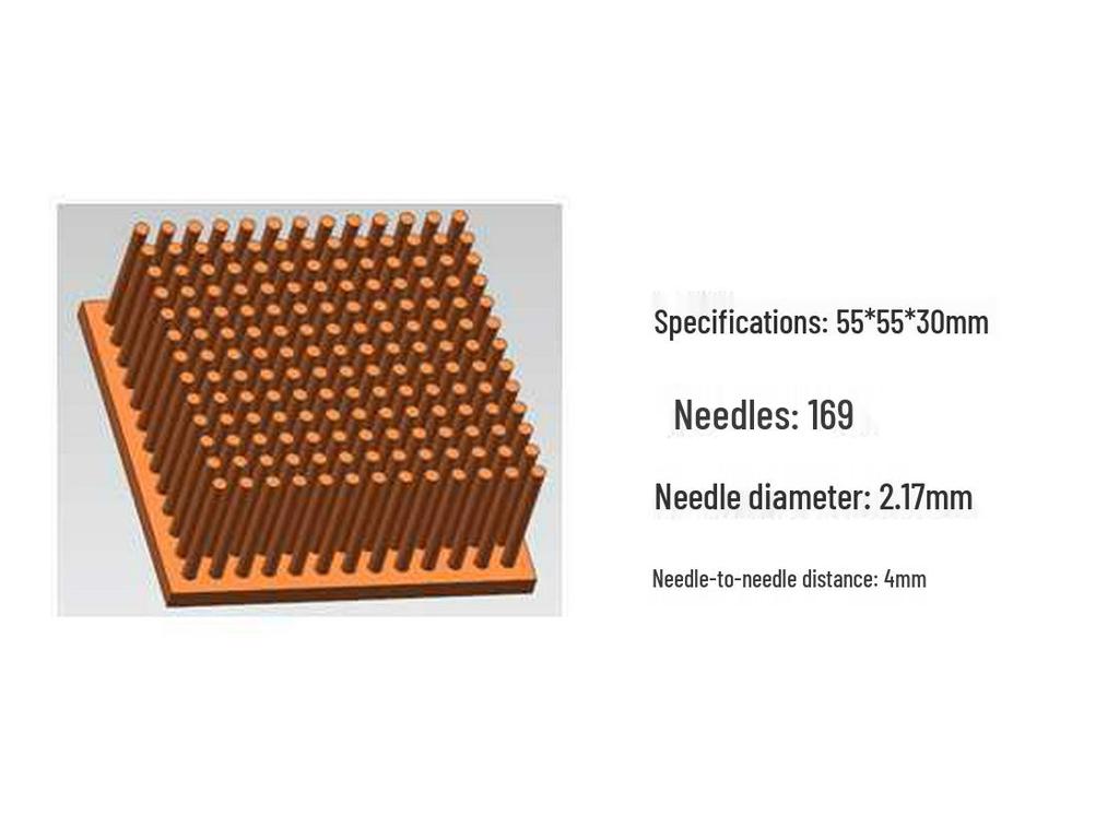 Purple Mini IC Chip Overclocking Heatsink for Motherboards