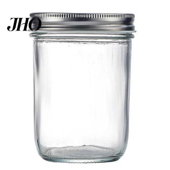Nuts Sealed Jar 300/400/500/650ML Glass with Screw Airtight Lid Large Capacity Clear Multifunctional Fruit Kitchen Storage Jam Dry Goods Grain Cereal