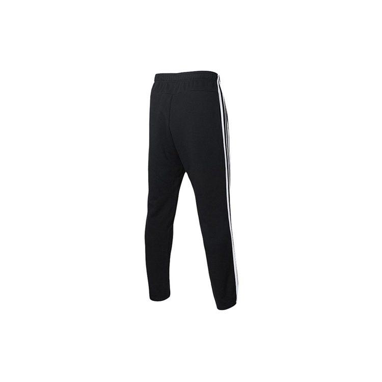 Adidas ESSENTIALS 3 Stripes Knitted Sweatpants Men's Black DQ3078