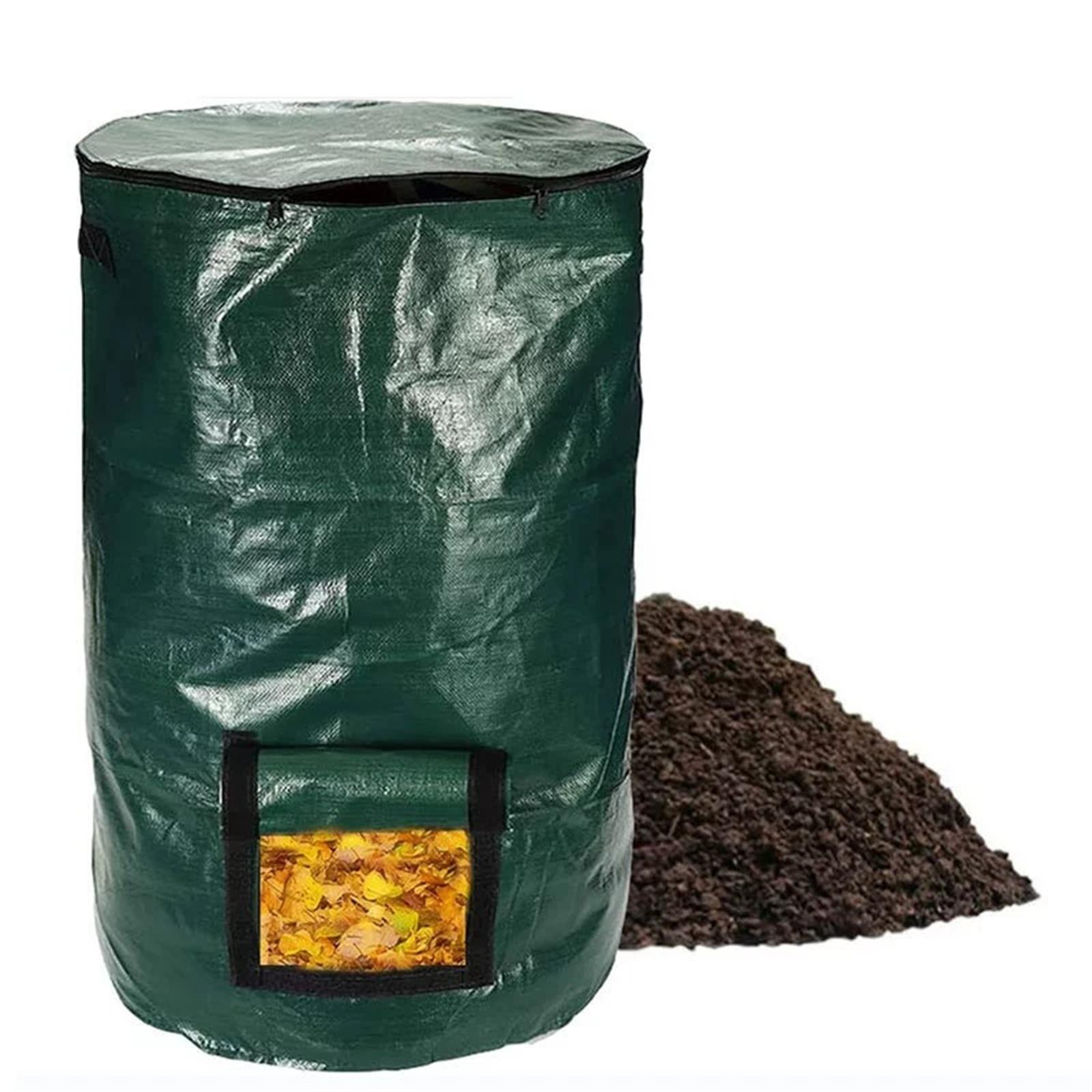 

Sealable Probiotic Fermentation Compost Bags, Garden Leaf Bags for Organic Fertilizer Making, Reusable Compost Bucket for Leaves S