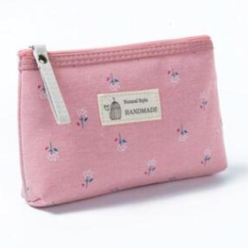 Cute Makeup Bag for Women, Minimalist Cosmetic Pouch Travel Toiletry Organizer, Gift Idea for Girls, Waterproof Small Bag