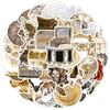 50 Retro Palace Style Graffiti Stickers Mobile Phone Computer Waterproof Decorative Stickers Creative DIY Stickers