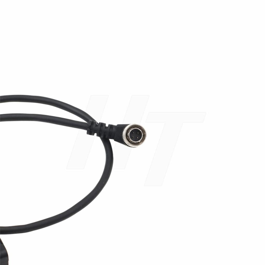 Downward angle Hirose 4-pin to DC power cable for Zaxcom ZOOM F4 F8 recorder and Sound Devices 664.