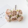 Vintage Simulationsblume Rose DIY Blumenkranz Zubehör Material Künstliche Blume Hanbok Kopfschmuck Blumenstrauß Geschenk Dekoration Eleganz Künstliche Blumen