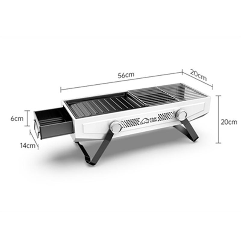 Camping BBQ Grill Folding Barbecue Grills Portable Mini Firewood Stove Picnic Wood Burning Charcoal Grill Burner for Camping