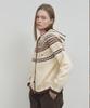 ANOETIC Nordic Hoodie Knit Cardigan_Cream
