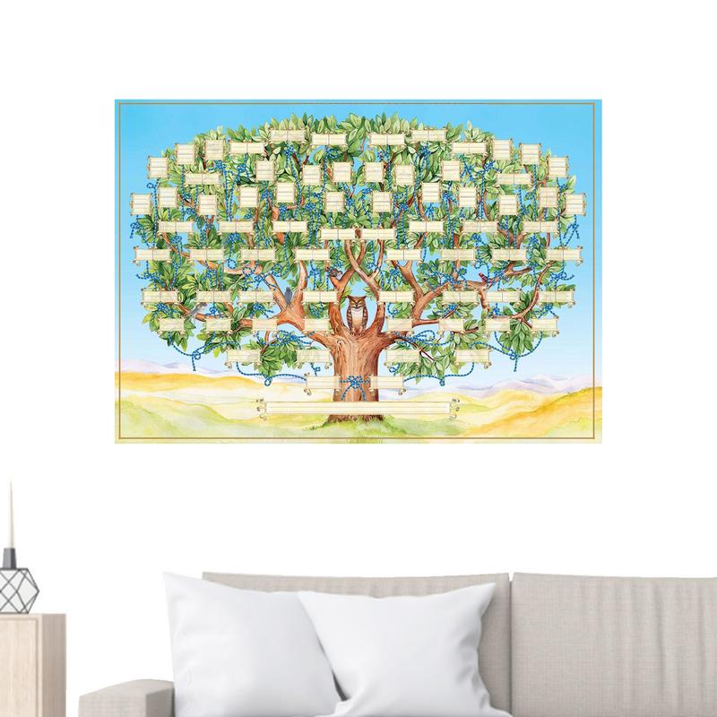 Fill In Family Tree Diagram Fillable Ancestry Chart Family Tree Chart Genealogy Gifts For Children To Know Their Family