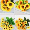 Mini Sunflower Artificial Flower Arrangement for Table Decor