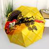 Electric Guitar with Wings: Musical Artwork StickerUmbrella, Portable 3-Fold Compact Umbrella for Men & Women Gift