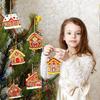 Cross-Border PVC Gingerbread House Ornaments - Soft Rubber Hanging Decorations for Christmas Trees & Scenes