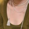 150cm Length 4-5mm AAA Grade Freshwater Pearl Pure Hand-Woven 925 Silver Charm Necklace Sweater Chain Tassel Style Women's