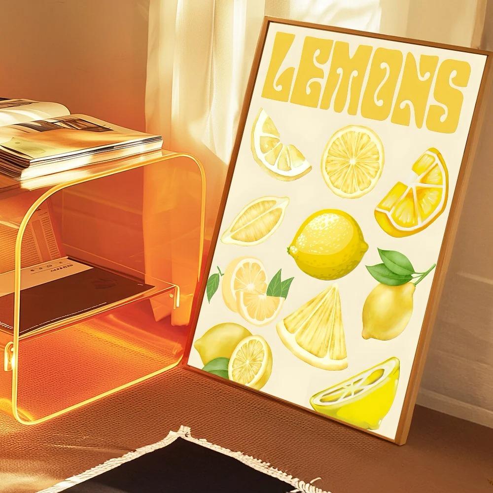 

La Dolce Vita Lemon Классические винтажные картины на холсте Качество настенного искусства Ретро постеры для домашнего декора комнаты 21cm×30cm NoFrame