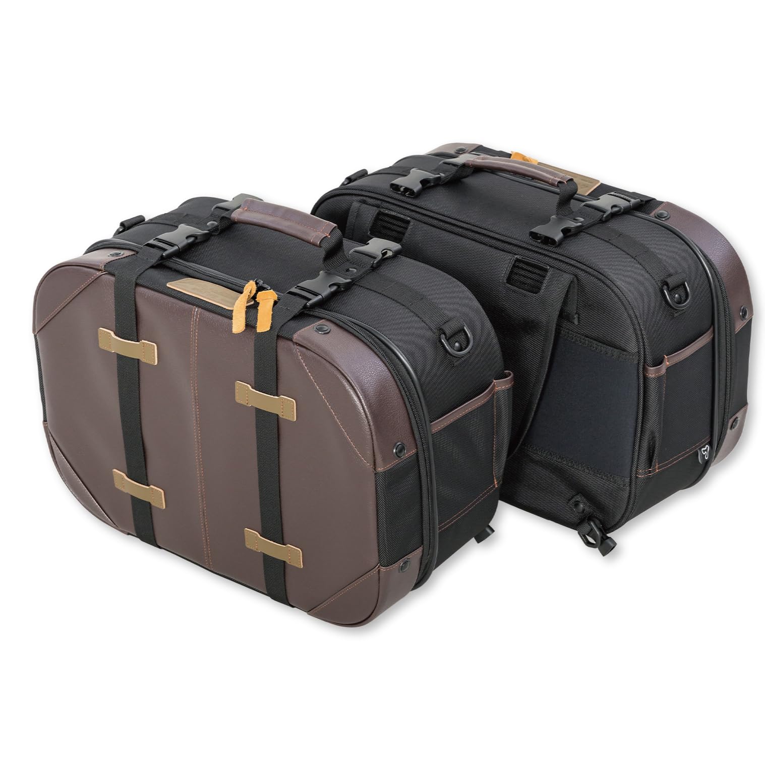 

Motorcycle Side Bag Tour Shell Case Black Heritage Edition [Tanax]