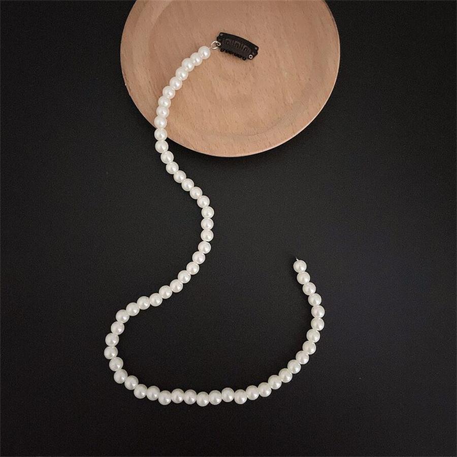 Korean  Elegant Pearl Braided Hairpin for Women Modeling Tool Headband for Banquet Party Hair Ornaments Wedding Hair Jewelry