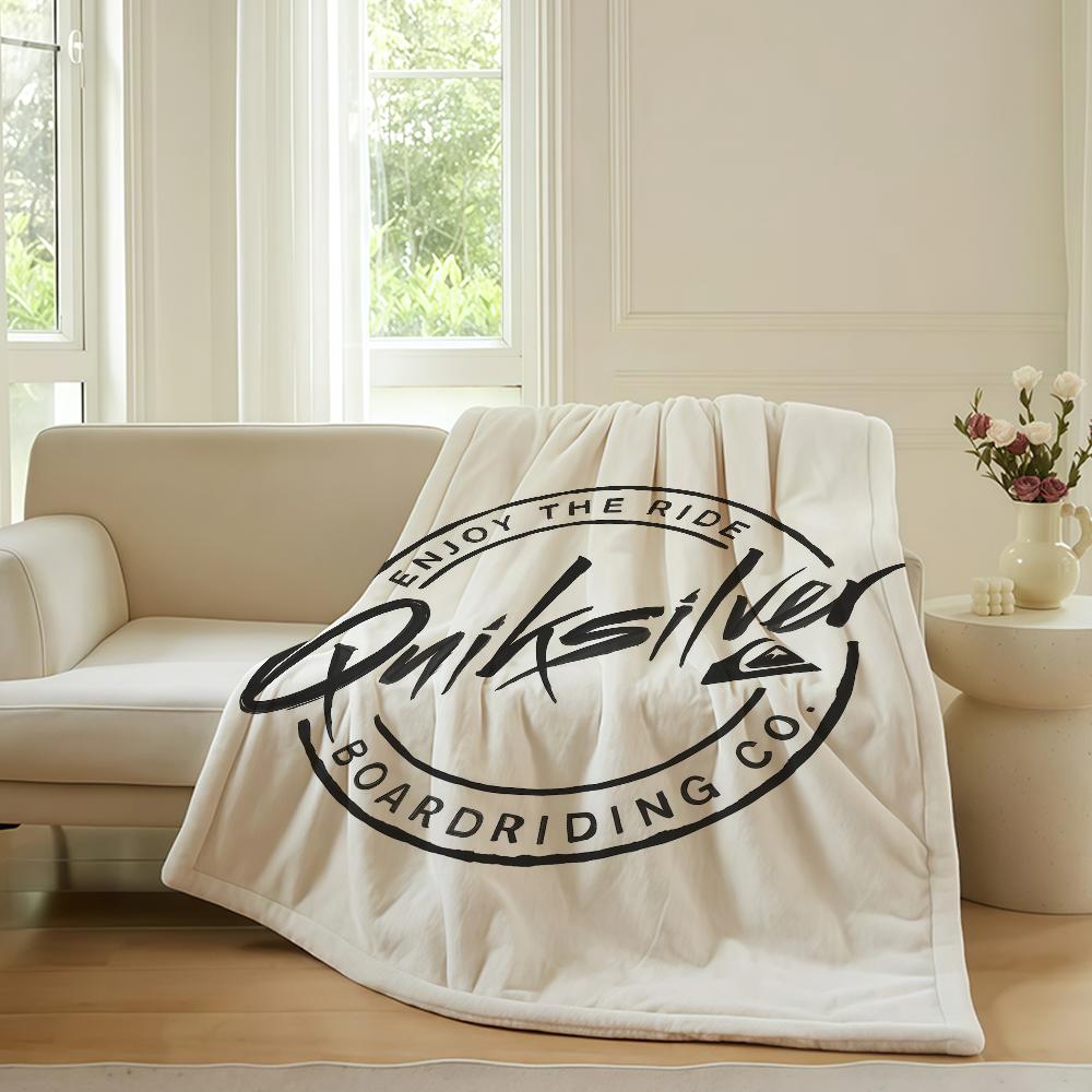 

Fashion print Q QuiksilverS Blanket For Sofa Office Bed Plane Travel Sleep Read Relax Camping Soft And Warm 75x90cm