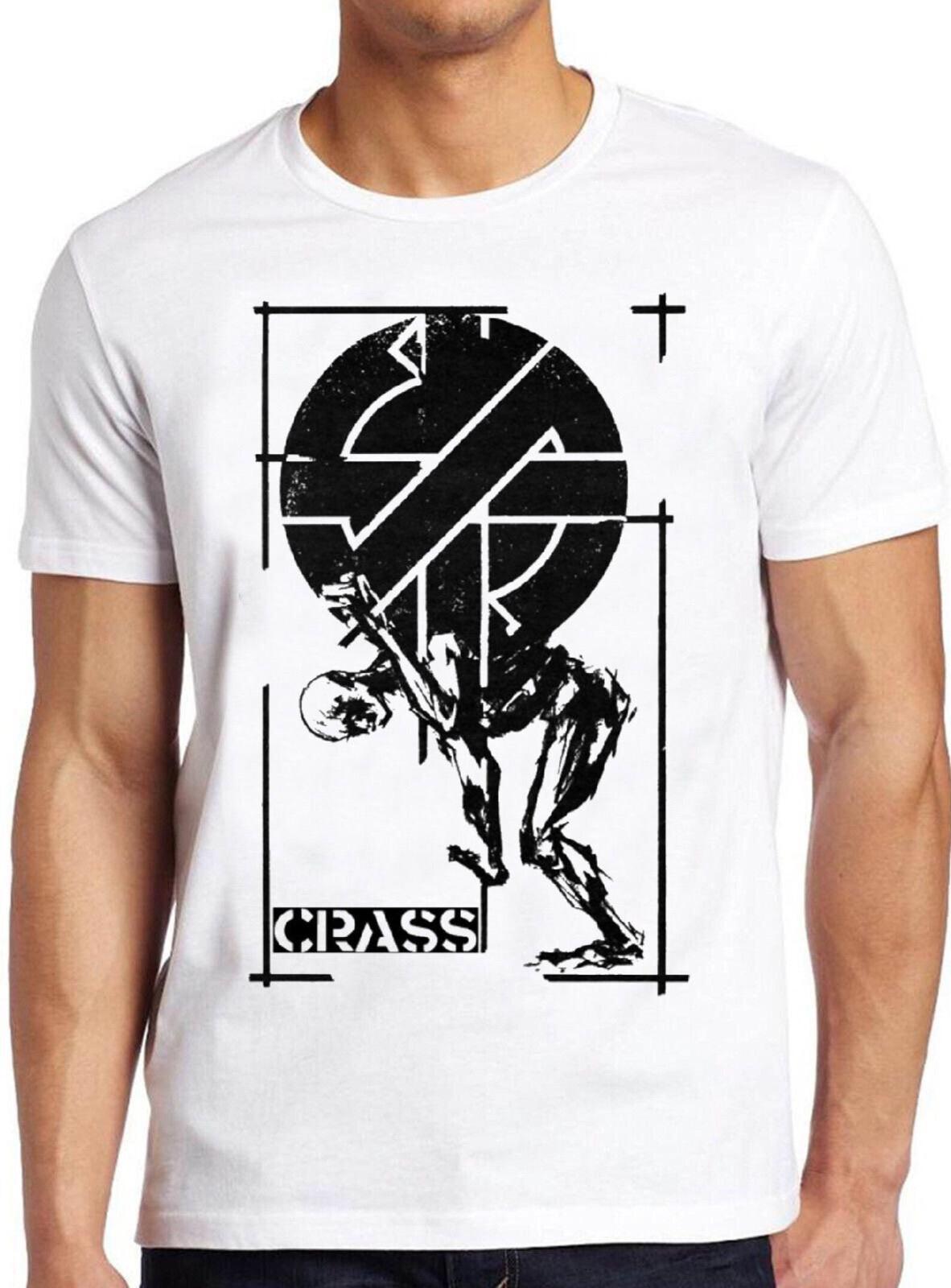Crass Punk Анархия Британский Уличный Панк Граффити Ретро Крутой Подарок Футболка T Shirt 663 S разноцветный