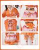 Costume Set Cosplay Yukata Japanese Style Mini Skirt Kimono Japanese Clothes One Piece Lolita Long Sleeve Gothic Lolita Cosplay Mori Girl Lolita Large