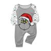 Family Matching Print Sets Pajamas Loungewear Outfits Family Matching Long Sleeve Tops+Pants Set