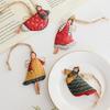 Multicolor Christmas Hanging Decorations Iron Art Retro Drop Ornament Cartoon Angel Girl Xmas Tree Embellishment