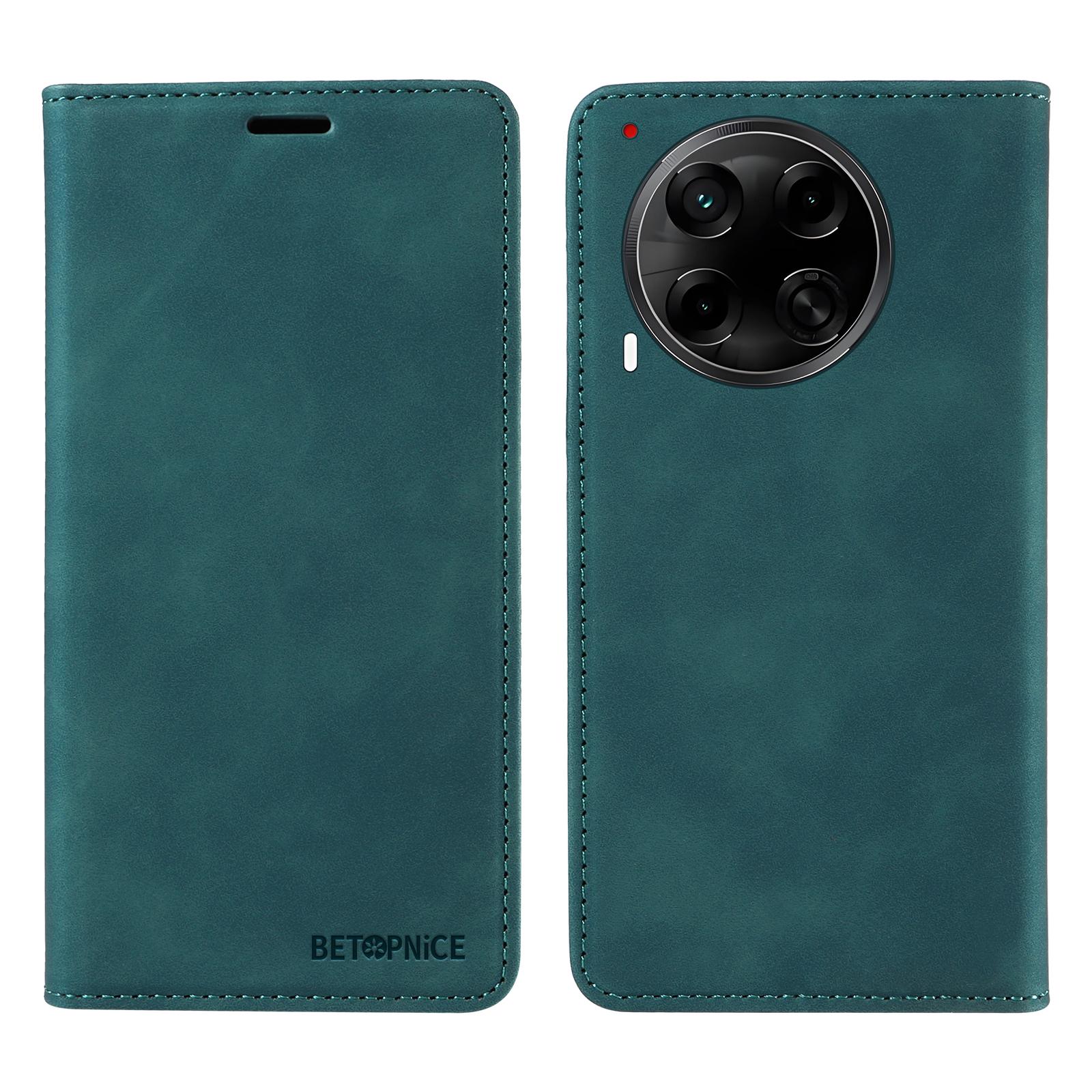 

BETOPNICE 003 Для TECNO Camon 30S Pro 4G/Camon 30S 4G Чехол-кошелек Кожаная обложка для телефона с подставкой Green