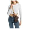 Michael Kors MK Mirella Canvas Shoulder Crossbody Bag With Gold Hardware Women bags Brown 35S4G7ZC1B-BROWN