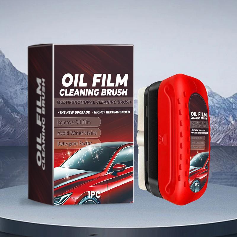 Car Oil Film Cleaning Brush Glass Polishing Agent Brush Auto Detailing Car Window Glass Cleaner Removing Oil Film Milk Car