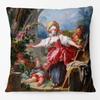 European Royal Woman Beauty Portrait Painting Cushion Covers Decorative Pillow Case For Sofa 45X45cm