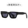 New fashionable small frame sunglasses, European and American personalized box sunglasses, versatile thick frame INS style, too