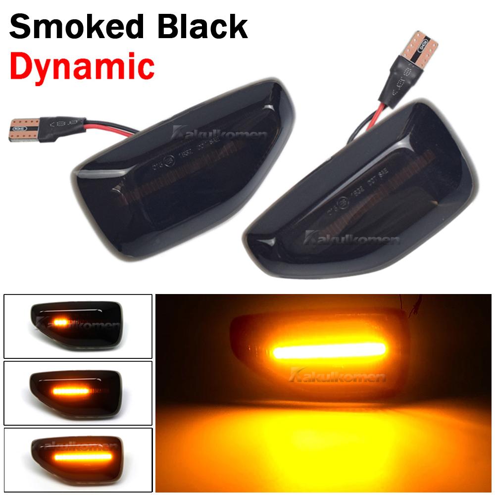2Pcs LED Dynamic Side Marker Light Arrow Turn Signal Blinker Lamps For Dacia Logan 2 Sandero 2 Duster Renault Stepway Sandero