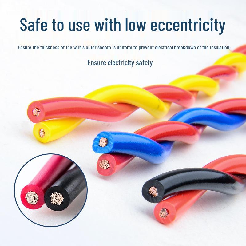 Low Smoke Halogen-Free Fire-Resistant Flexible Copper Twisted Pair Wire for Household Lighting