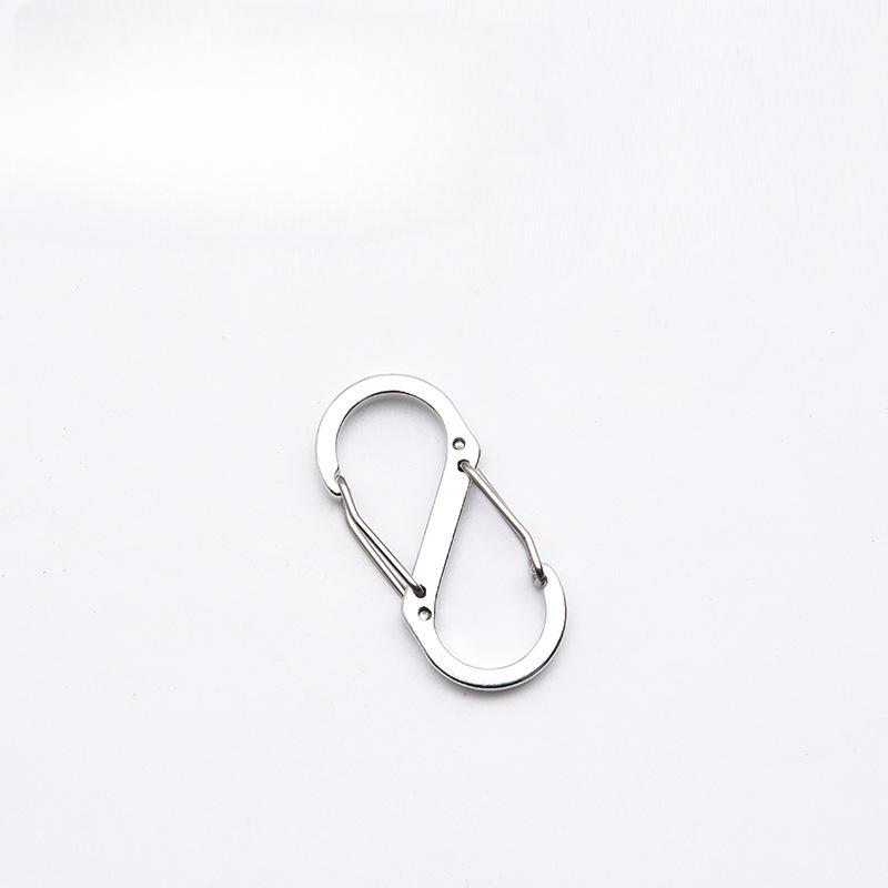 2pcs S Shape Carabiner Aluminum Alloy 8 Figure Clip for Outdoor Water Bottle Keychain Hooks hiking Fishing Hooks