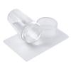 Clear Silicone Head Nail Stamp Set with Scraper To Print Patterns and Create Art Freedom
