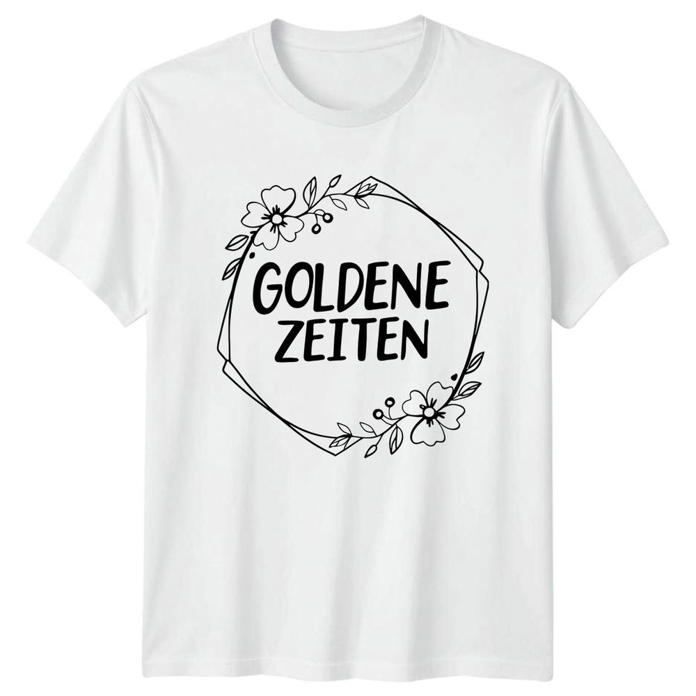 Goldene Zeiten Unisexs TShirt GerUnisex Floral Botanical Art Birthday Gift For Her S
