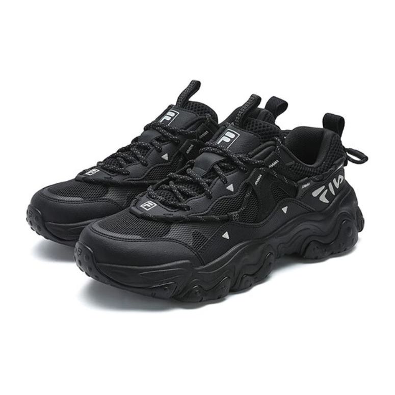 Fila Fluid 5 Cat Paw 5.0 Lace-Up Durable Low-Top Casual Shoes Men Sneaker Black F12M422103FBK