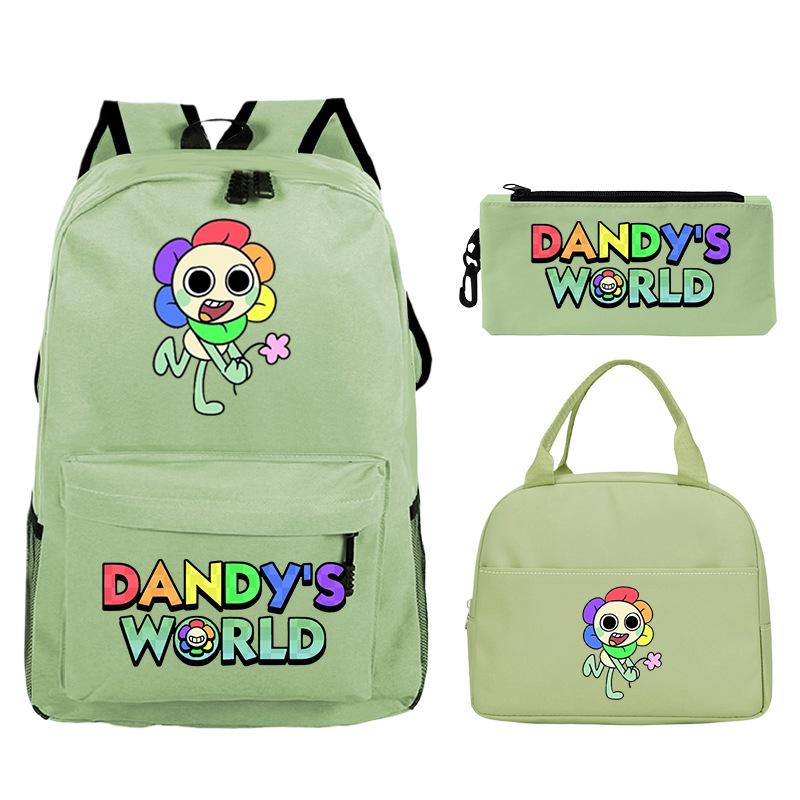 New Dandy's world game merchandise personalized printing primary and secondary school schoolbag three-piece set