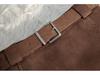 Plus Size Coffee Color Suede Velvet High Waist A-line Skirt – Anti-exposure, Hip-hugging, Short, for Women