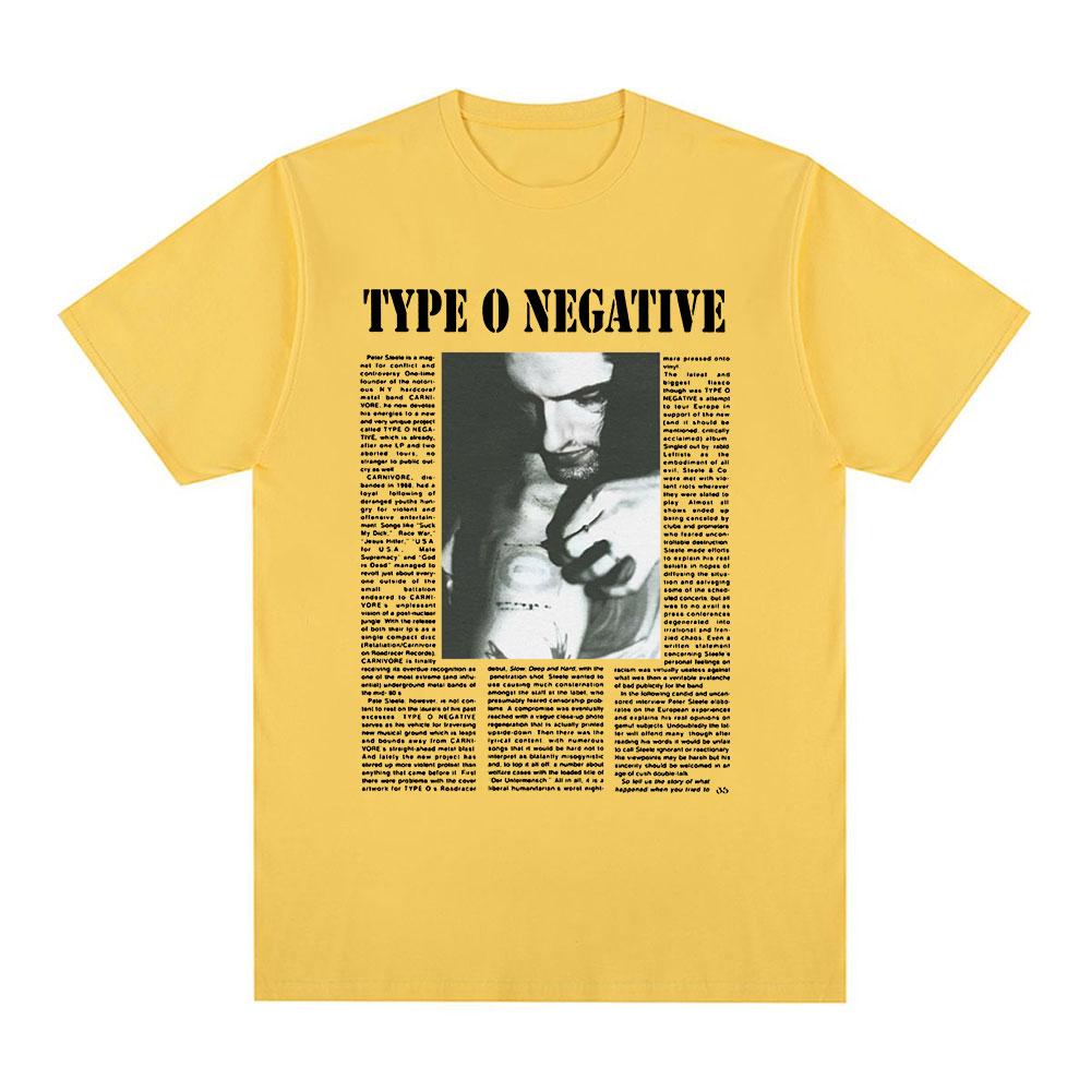 Type O Negative T Shirt Unisex Women Clothing Gothic Metal Rock Band Tshirts 100 Cotton Casual Short Sleeve Tee Shirt Oversized